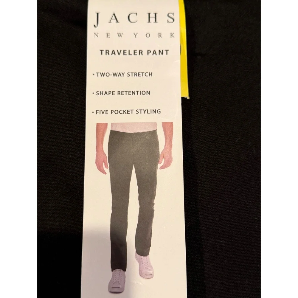 NWT Kenneth Cole Reaction Techni-Cole Men Performance Pant Blue Modern Fit 38x29